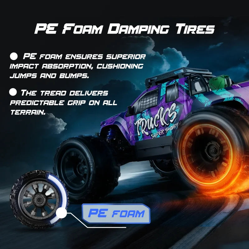 PT14R 1/14 RC Car 80km/h High Speed Off-road RC Truck Brushless 2.4G Remote Control 4WD 3S 35C 2200mAh