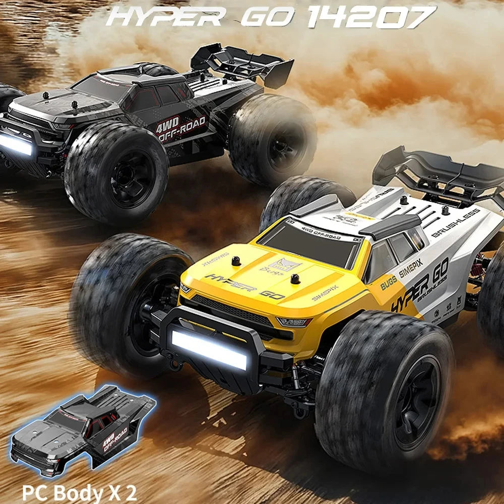 MJX 14207 1/14 4WD 2.4G RC Car 55KM/H Brushless Drift Vehicle Racing Car Remote Control Car Off-Road Truck Toys