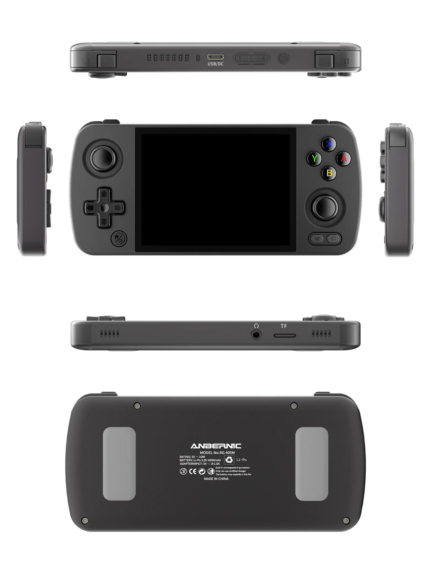 RG405M Metal Handheld Game Console Android 12 System Unisoc Tiger T618 4 Inch IPS Screen Game Player Support OTA Update