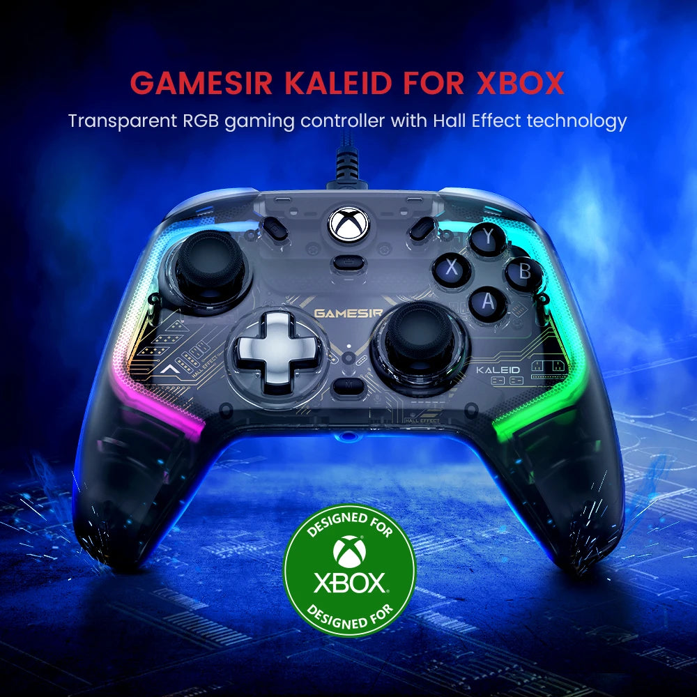 GameSir Kaleid Flux Xbox Controller Hall Effect Gamepad for Xbox Series X, Xbox Series S, Xbox One Game Console PC Joystick