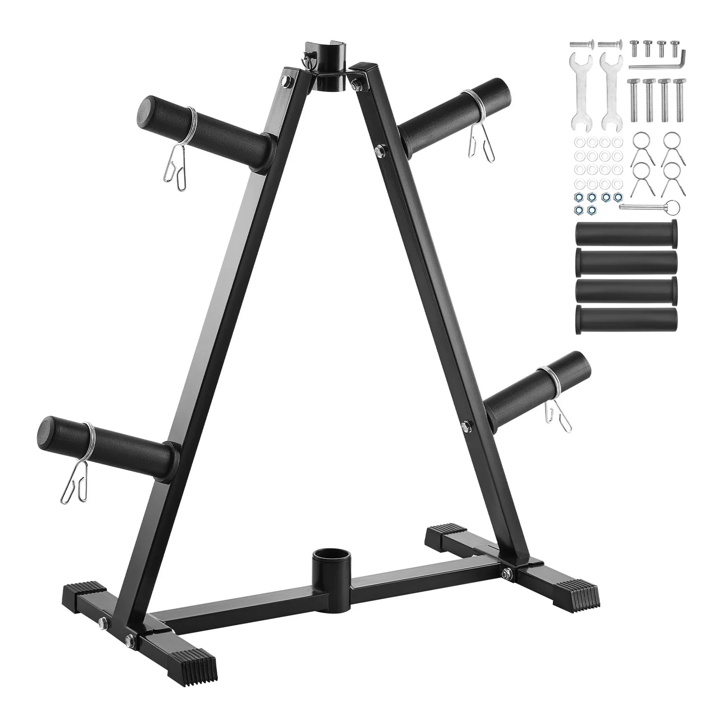 VEVOR Weight Plate Rack A Frame Weight Plate Tree Standard Weight Plate Tree Home Gym Barbell Rack 300 lbs Weight Storage Stand