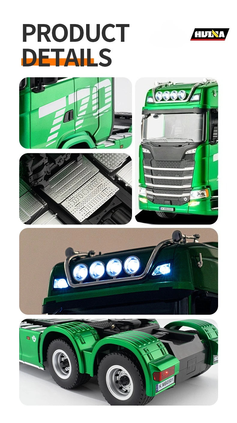 1501 770S 1502 1/18 RC Tractor 2.4G 19CH RC Engineering Trailer Truck with Lights and Sound System RC Car Model Toy Gift  HUINA 1592 1:14 Scale RC Excavator 22 Channels