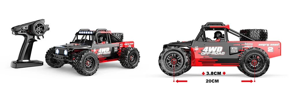 MJX 14209 14210 V3.0 1/14 RC Car 4WD Hyper Go 75km/h Brushless 2.4G Remote Control Truck Off-road Racing RC Truck Hobby RC Toy