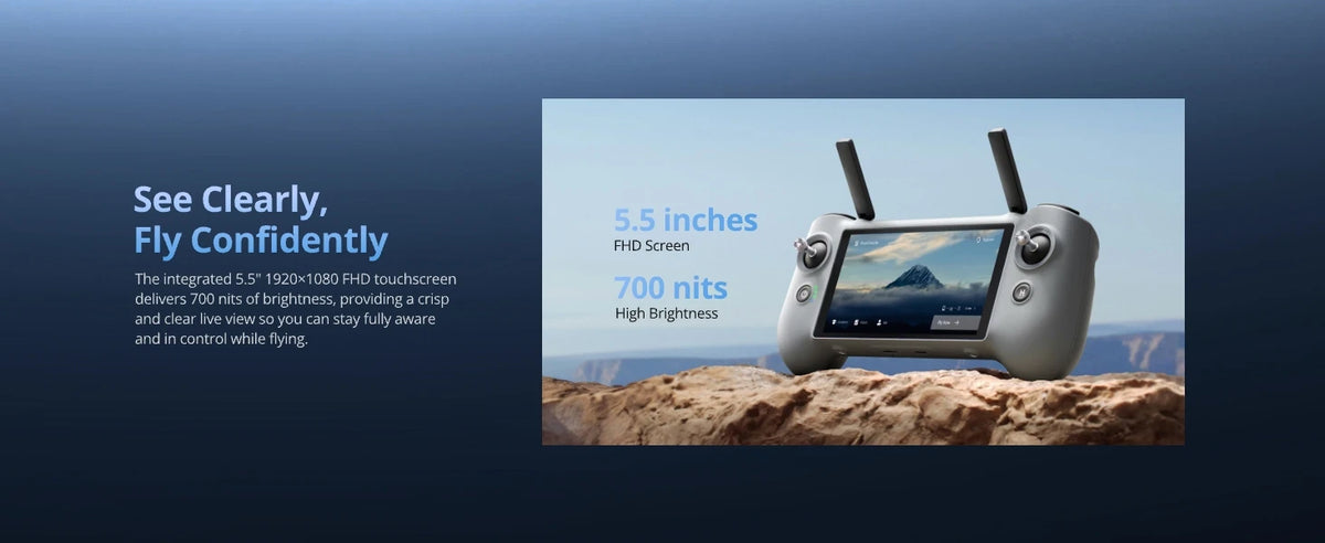C0 ATOM 2 Drone with PTD 1 Remote Control 4K Video, 8K Photo Camera 10KM 2.7K Vertical Shoot, AI Night Shoting AI Track