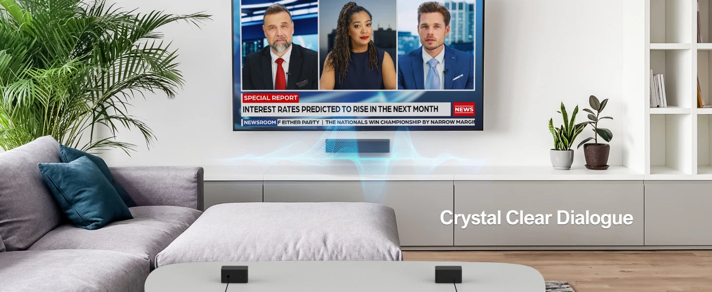 ULTIMEA 5.1 Soundbar with Dolby Atmos, 3D Surround System Soundbar for TV with Wireless Subwoofer,  APP Control, Home Theater TV