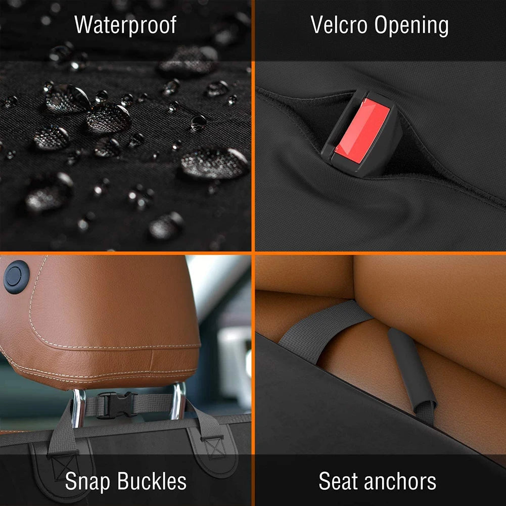 Dog Car Front Seat Cover Waterproof Non-Slip Pet Cat Dog Carrier Folding Pet Cat Dog Carrier Mat Seat Cover for Cars Trucks SUV