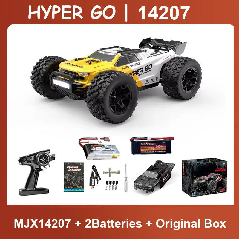 MJX 14207 1/14 4WD 2.4G RC Car 55KM/H Brushless Drift Vehicle Racing Car Remote Control Car Off-Road Truck Toys
