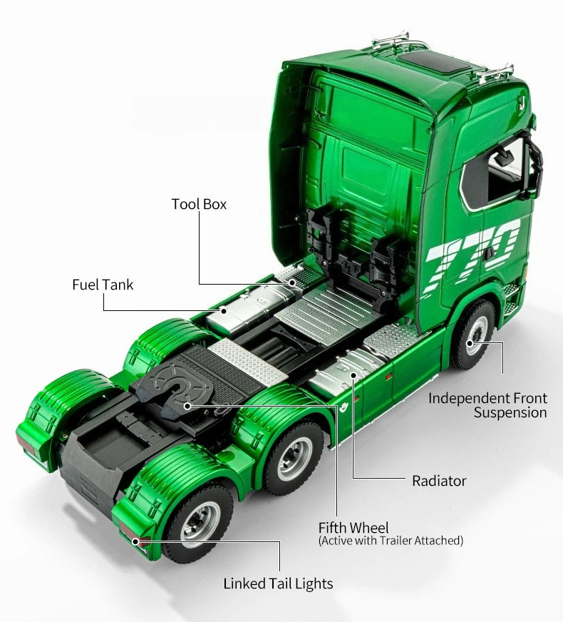 1501 770S 1502 1/18 RC Tractor 2.4G 19CH RC Engineering Trailer Truck with Lights and Sound System RC Car Model Toy Gift  HUINA 1592 1:14 Scale RC Excavator 22 Channels