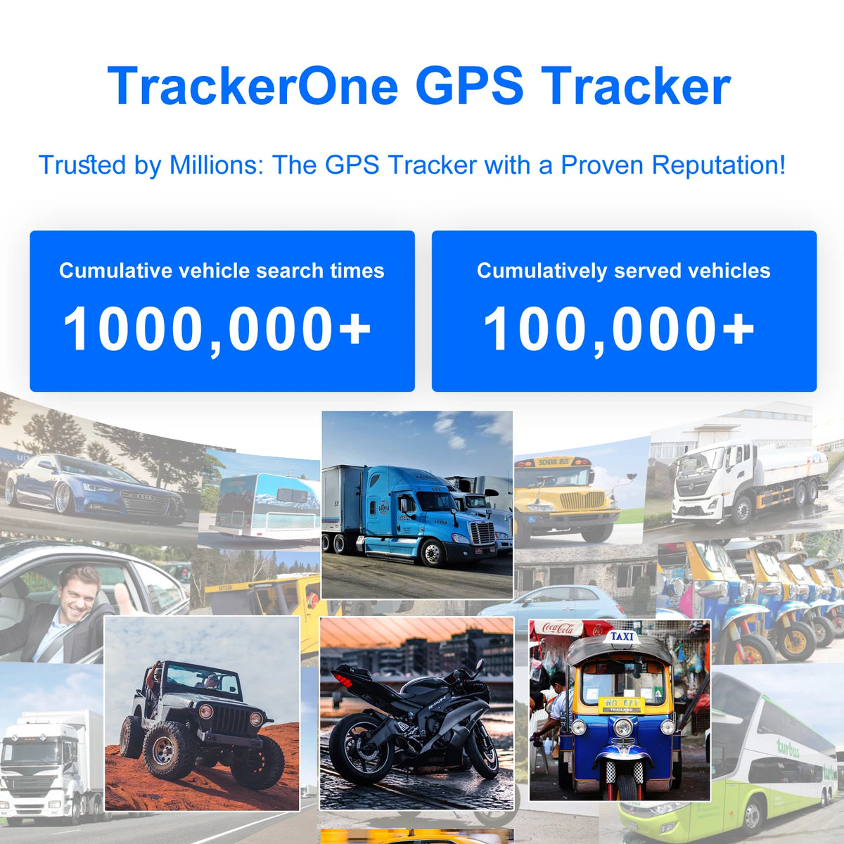 ‌15 Days Battery Vehicle GPS Tracker Anti-Theft Tracking Locator with Service Fee for Truck/Car/Moto/Luggage Security Protection