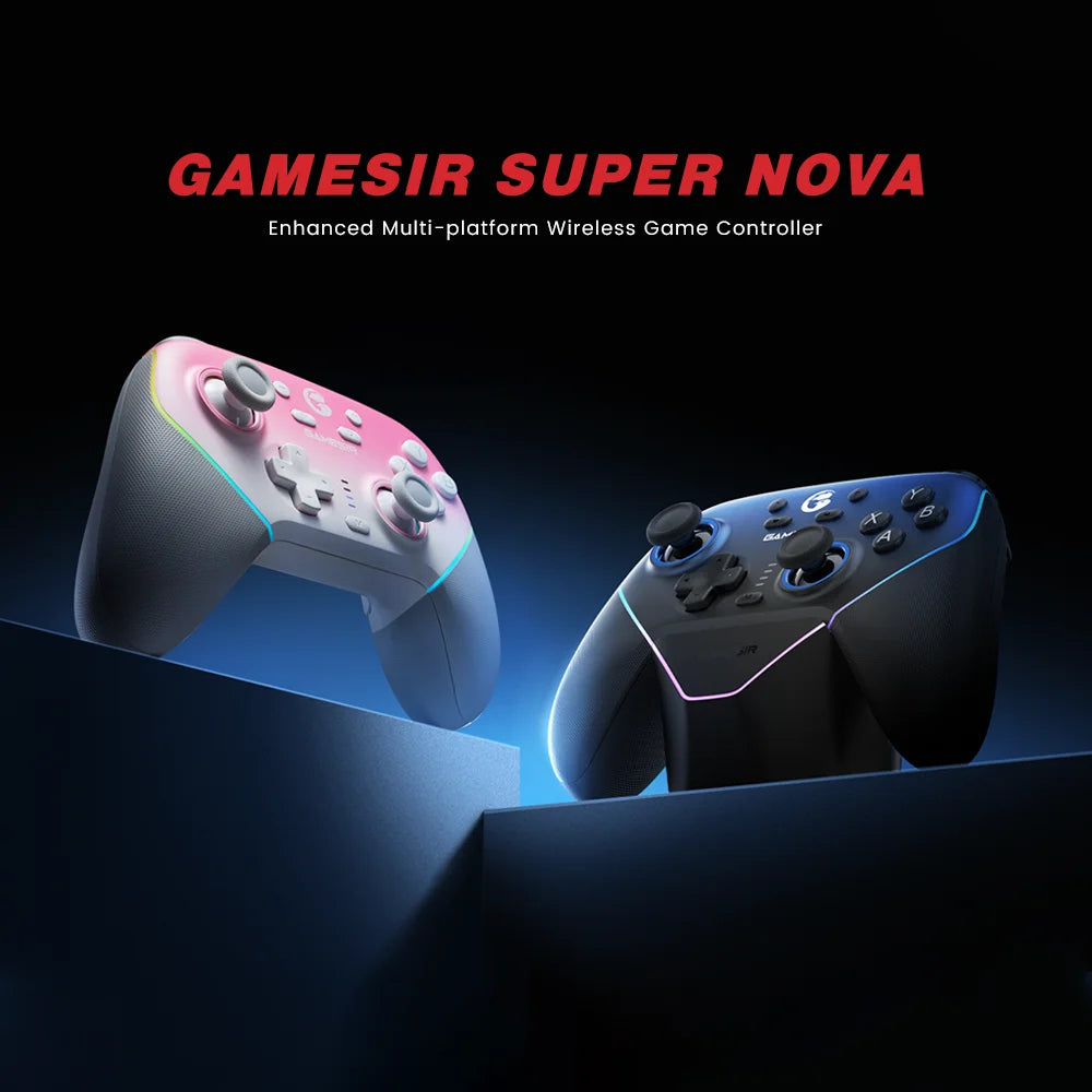 GameSir Super Nova Multi-Platform Gaming Controller - Bluetooth/Wired/2.4G Wireless, RGB, Hall Effect for Switch/PC/Android/iOS