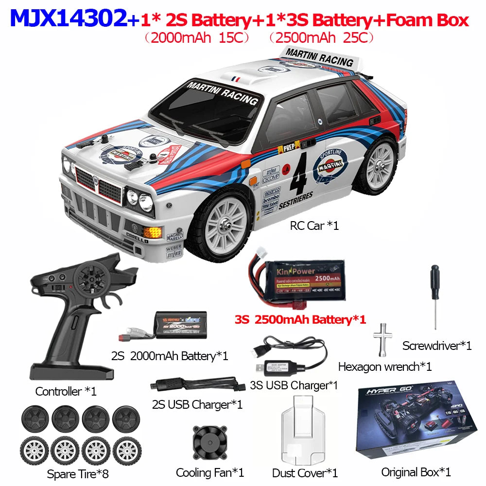 RC MJX 14304 14303 14302 High Speed Drift Car  With Gyroscope - Electric Toy for Kids Volkswagen Racing Gift