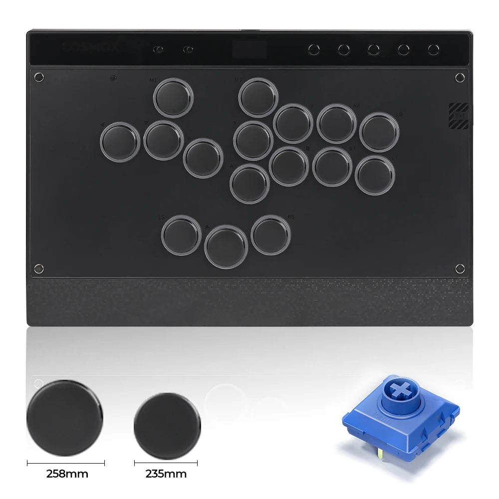 New C16 Orange Magnetic Stickless Arcade Stick Leverless Hitbox Controller for For PC/PS4/PS5/Switch Leverless Stick