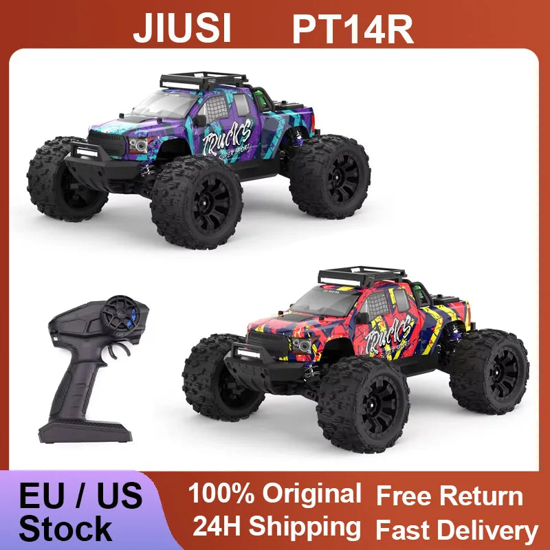PT14R 1/14 RC Car 80km/h High Speed Off-road RC Truck Brushless 2.4G Remote Control 4WD 3S 35C 2200mAh