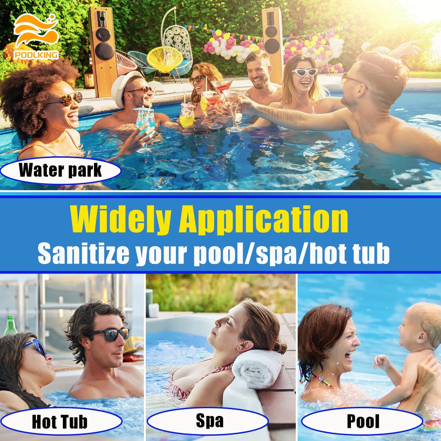 3 inch 50 Pounds Chlorine Tablets ,  Stabilized Chlorine Tablets for Hot Tubs, Swimming Pools and Spas - Slow Dissolving