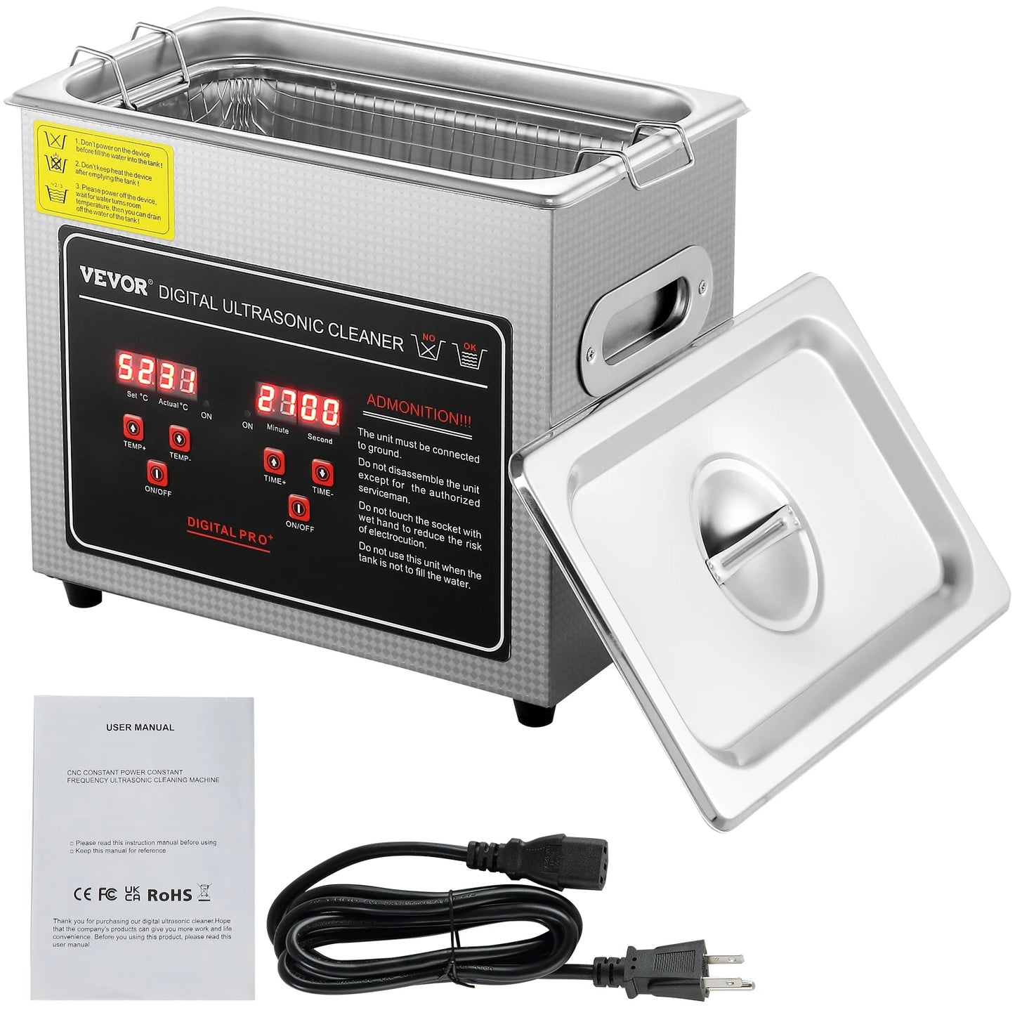 SucceBuy 2L 3L 6L 10L 22L 30L Ultrasonic Cleaner Stainless Steel Portable Cleaning Washing Machine Ultrasound Home Appliance