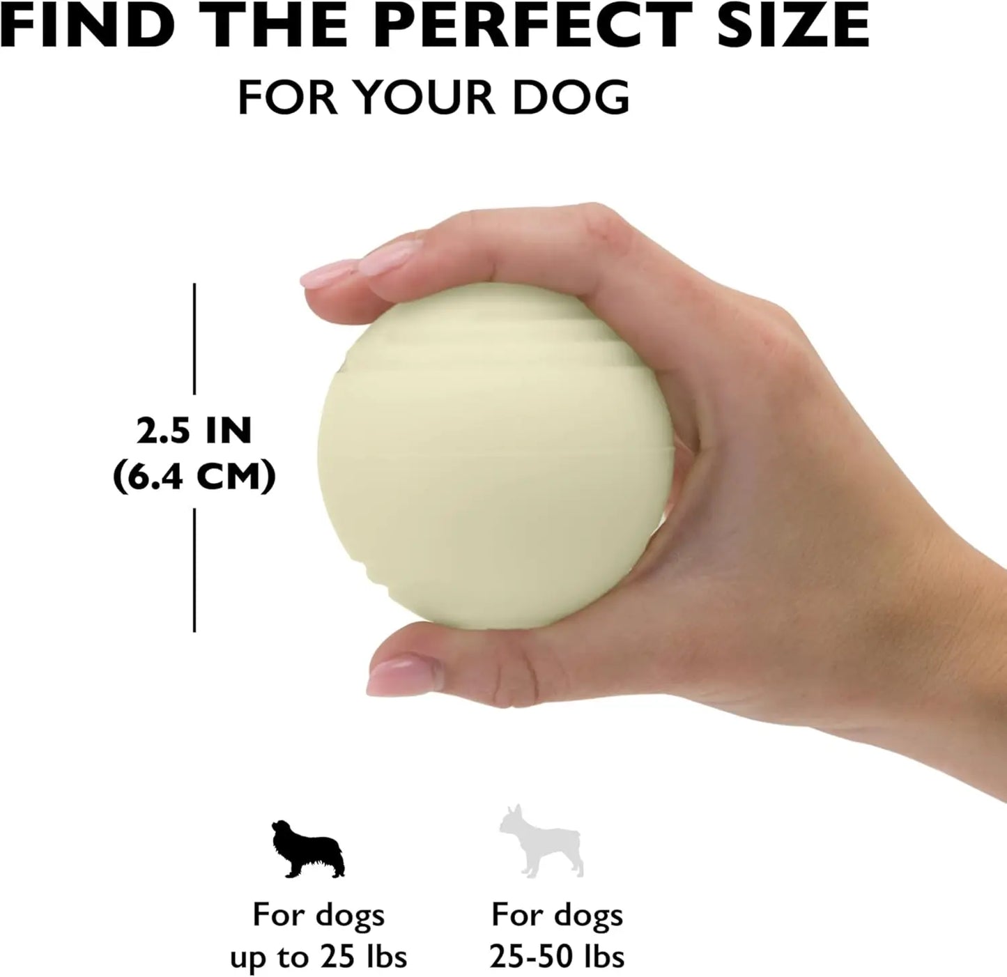 Glowing Fetch Ball Set for Dogs, 2-Piece Interactive Play Toy