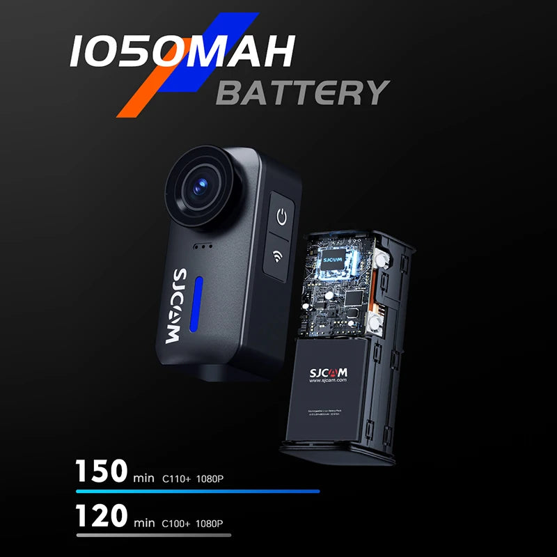 SJCAM C110+ 4K 30fps Action Camera Mini Cam 30m Waterproof with Case Fast Shipping Sports Cam Magnetic Set DE USA Shipping