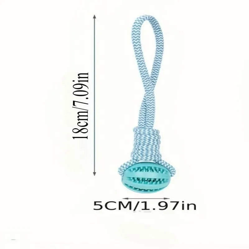 Durable Rope Dog Toy for Aggressive Chewers, Interactive Tug of War Fetch Toy, Braided Cotton Rope for Dental Health, for Medium