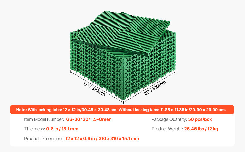 Interlocking Drainage Mat 12inx12in 12/24/40/50/55 Pcs Splicing Mats Non-Slip PP Drainage Floor Tile & Shower Mat
