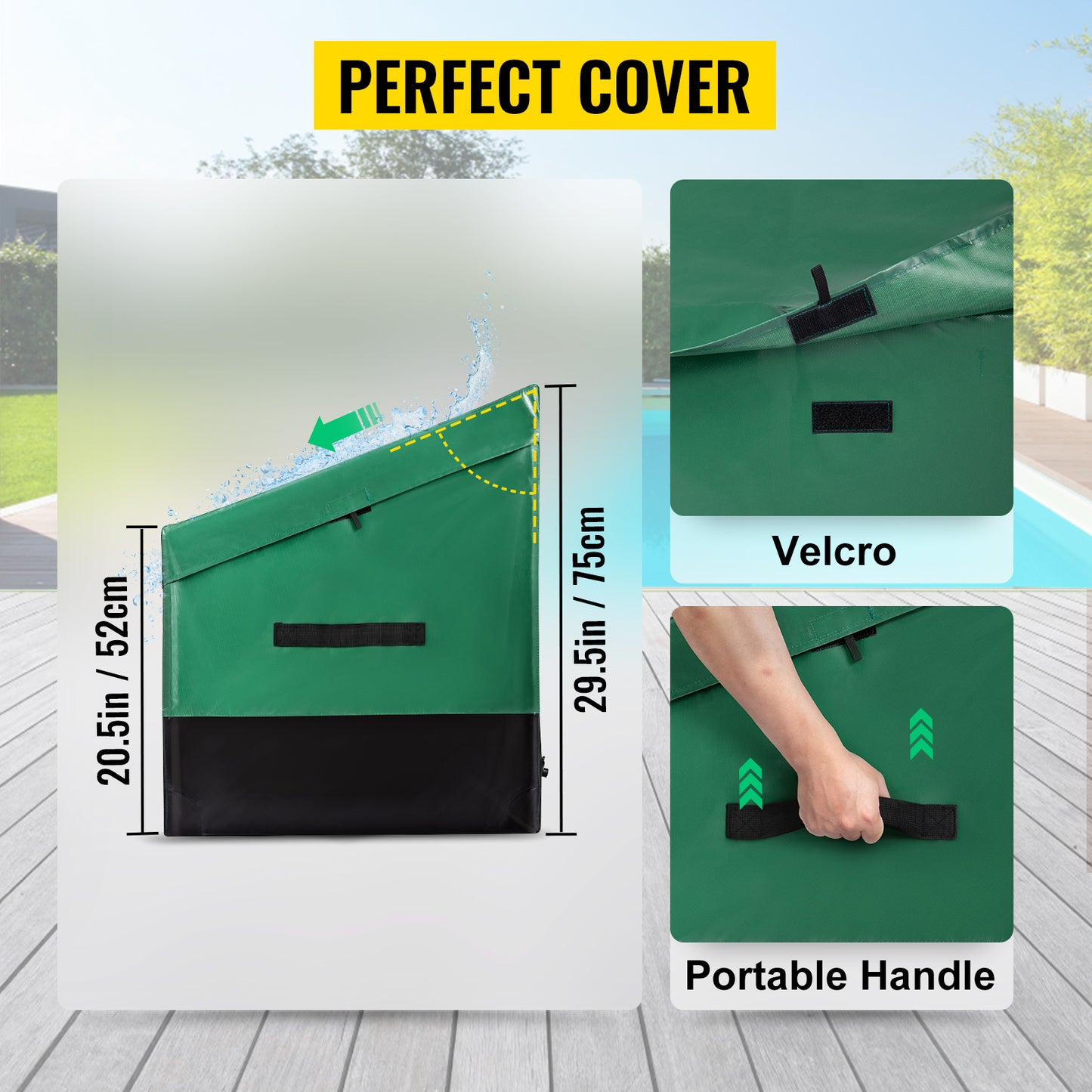 SucceBuy Outdoor Storage Box Patio Deck Box 230 Gallon Waterproof PE Tarpaulin Patio & Garden Furniture Home & Garden